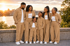 Famille en ensemble coordonné URIALEX Caramel
